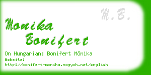 monika bonifert business card